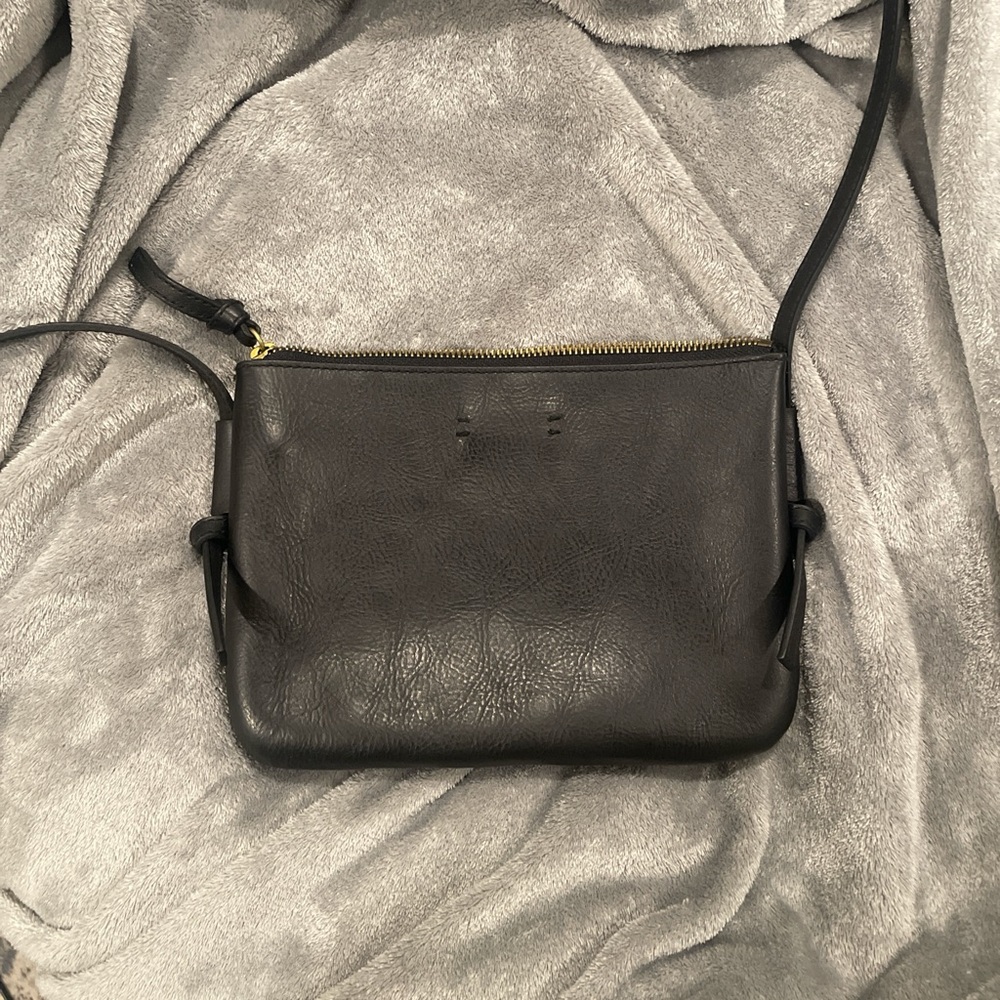 Madewell Black Crossbody Leather Shoulder Bag - Picture 3 of 4